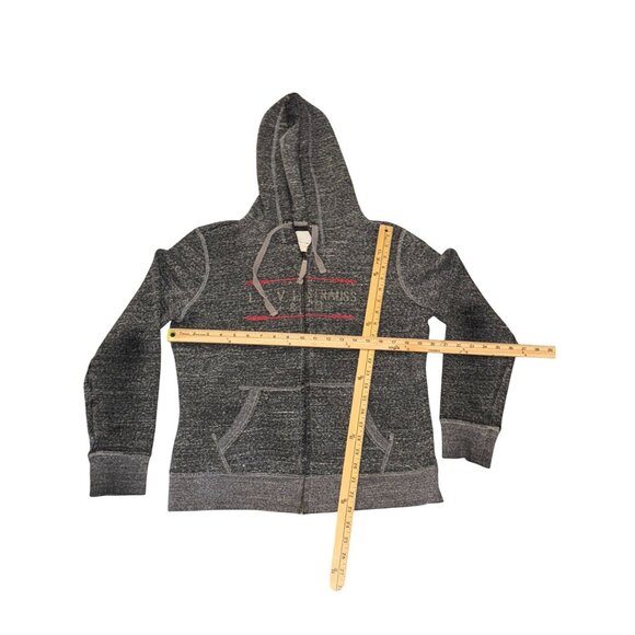 Levis Womens Gray Zip-Up Hoodie With Pockets L - Picture 4 of 5